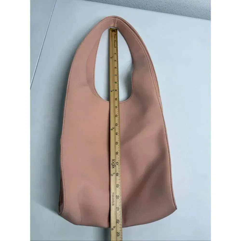 Gisou Pink Shoulder Bag Purse Microfiber Chrome Logo Merch Tote